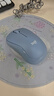 罗技（Logitech）M221 轻音鼠标 无线鼠标 办公鼠标 对称鼠标 带无线微型接收器 雾霭蓝 实拍图