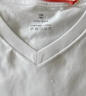 布先生明星同款长袖T恤男士小白T内搭 长袖标准T-V领-皓月白 XL(180) 实拍图