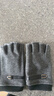 南极人半指手套男士冬季保暖开车加绒防风半截露指手套男N2E8X88571 灰 实拍图