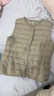 雪中飞经典新款基础舒适轻薄羽绒便捷短款保暖羽绒小马甲轻盈便携舒适 浅亚麻|7100-女 M 165/88A 实拍图