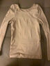 古妮娅儿童舞蹈服打底衫肤色保暖内衣薄绒练功服 肤色上衣L 实拍图