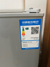 长城（GREAT WALL FRIDGE）家用迷你小冰箱小型冷冻冷藏保鲜宿舍出租房办公室节能省电双开门电冰箱 银色108L【一级能效 全国联保】 实拍图