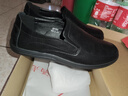 双星八特2025男鞋透气牛皮套脚爸爸商务休闲鞋男士软底软皮防滑百搭皮鞋 WDSM-37159黑色 43 实拍图