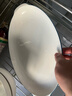 传旗陶瓷蒸鱼盘 12英寸 白瓷盘子家用鱼盘西餐盘饺子盘 霜华 实拍图