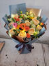 艾斯维娜鲜花速递向日葵混搭花束生日礼物全国同城配送 向日葵香槟韩式花束 实拍图