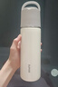 苏泊尔（SUPOR） 保温杯316L不锈钢大容量水杯学生保温杯男女士车载户外便携杯子 奶白色【茶滤款】500ml 实拍图