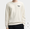 斐乐（FILA）官方男子加绒保暖卫衣秋冬季时尚休闲简约圆领套头衫长袖上衣男装 【加绒】蒸汽白-IV M 实拍图