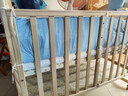 优乐博（ULOP）婴儿床实木无漆宝宝床婴儿拼接床可移动多功能婴儿床新生儿床 床围5件套+蚊帐+万向轮+护理台 送环保护脊椰棕床垫 实拍图
