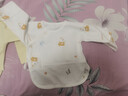童泰新生儿半背衣婴儿衣服四季0-3个月初生宝宝纯棉上衣和尚服2件装 黄色小熊(精梳纯棉) 52 码(建议0-2个月身高50-55cm) 实拍图