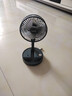 电风扇伸缩折叠小风扇宿舍家用静音充电型办公台式USB桌面宿舍大风力夏台面落地两用折叠电风扇 颜色随机 直插款无档位开关1个装 实拍图