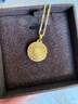 金至尊（3DG Jewellery）许凯同款黄金吊坠八宝罗盘999足金挂坠不含项链生日礼物计价 总重6.61克（金重4.86克）小板颈绳款 实拍图