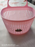 可爱壁挂式收纳篮多功能厨房浴室小挂篮免打孔挂墙首饰盒小号 粉色大嘴挂壁收纳盒 实拍图
