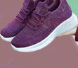 回力妈妈鞋舒适春秋健步鞋新款老人中老年女防滑软底运动鞋1449深紫37 实拍图