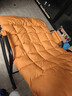 傲蕉摇摇椅成人躺椅懒人沙发单人沙发双人摇椅可坐躺睡卧室阳台午休椅 双人【橙色黑架】升级可折叠按摩 可躺可睡 实拍图