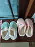 回力女棉拖鞋秋冬季防水厚底踩屎感室内家居月子新款包跟棉鞋加绒拖鞋 绿色 38-39 【偏小一码】 实拍图