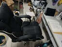 奥伦福特 电脑椅办公椅子电竞椅家用人体工学椅老板椅主播靠背椅皮革转椅 创意工学椅-黑+乳胶【二代】 实拍图