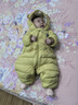 迷你巴拉【迷你小蛋仔】儿童连体羽绒服男女童宝宝冬日保暖萌趣外套新款 蜜糖黄 【白鸭绒-1000+清洁度】 73 CM -充绒量53.6g 实拍图