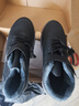 男冬季加绒保暖爸爸棉鞋中老年加厚防水棉鞋羊毛绒高帮厚底雪地靴 CX-健步鞋【黑色】 42 【运动标准码】 实拍图