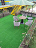 假草皮仿真草坪绿色地毯户外人造塑料人工仿生室外隔热围挡足球场 2厘米新升级加密优质春草 【1米宽/1米长】需要几米长拍几米（整卷25米） 实拍图