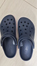 卡骆驰（CROCS）洞洞鞋贝雅卡骆班轻便耐磨一脚蹬休闲鞋|205089 深蓝/辣椒红-4CC 41 /42(260mm) 实拍图