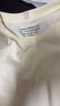 马登工装美式300G重磅纯棉T恤男米白色圆领长袖春秋打底衫男士卫衣 米白色 S 实拍图