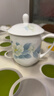 华光国瓷 骨瓷茶杯带盖 办公会议杯 陶瓷茶杯 手工茶杯盖杯 清秋雅韵 单杯 实拍图