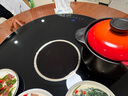 富得莱 饭菜保温板 加热菜板 暖菜板2025新款 圆形家用智能多功能带火锅电磁炉 自动恒温餐桌旋转盘神器 语音黑80cm电动旋转电磁炉火锅 实拍图