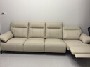 左右头层牛皮零靠墙电动功能沙发6013象牙白 3.08m 小四左电动 实拍图