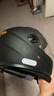 AD新国标电动车头盔男女士四季通用电瓶车安全帽男款冬季保暖围巾全盔女款防雾轻便3C认证摩托车头盔 新国标B【哑黑】透明 实拍图