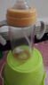 爱得利（evorie）婴儿奶瓶 宽口径双手柄带重力球Tritan奶瓶240ml 蓝(6个月+) 实拍图