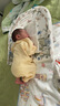 贝瑞加（Babyprints）新生儿连体衣2件装初生男女宝宝纯棉衣服四季内衣A类护肚 黄52 实拍图