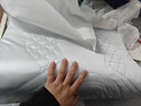 水星家纺93%乳胶枕头特拉雷工艺乳胶枕芯A类抑菌蚕丝枕套可水洗枕头·蓝 实拍图