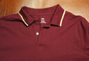 京东京造【汗渍无痕】polo衫男短袖男士t恤衣服男装 酒红 XL 实拍图