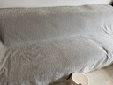 无印良品雪尼尔沙发盖布巾防猫抓简约沙发垫套罩防滑盖毯奶油白180*340cm 实拍图