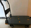 好嘉居 折叠平板手推车 【四角防撞】载重1000斤90*60cm5寸轻音轮-商务灰 手推拉货搬运小拖车装修工厂 实拍图