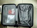 汉客行李箱男拉杆箱女登机箱镇店之宝双层拉链密码箱子旅行箱20英寸黑 实拍图