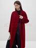 范思蓝恩 新娘红色中长款毛呢大衣女结婚秋冬新中式高级感外套23FS14286 红色 S 实拍图