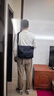 TIMBUK2邮差包单肩包男信使包斜挎包男潮流休闲运动斜挎包男士礼物 深蓝色环保料 S 实拍图