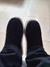 度茵初冬季手工棉鞋男加绒保暖老奶奶休闲厚底防滑中老年妈妈居家用棉鞋 黑色泡沫底 43 适合41码脚穿 实拍图