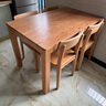 源氏木语实木餐桌北欧办公桌简约小户型家用餐桌椅组合家具 红橡木1.2米一桌四椅Y90S01 实拍图