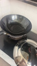 堺不動 日本原装进口铁锅超轻薄物理不沾炒锅无涂层家用圆底燃气灶适用 木柄炒锅有盖款 30cm 实拍图