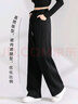 班尼路（Baleno）时尚拼接直筒裤女2025春秋季新款高腰垂感藏肉舒适百搭休闲长裤 实拍图
