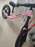 酷骑儿童平衡车1-7岁宝宝滑步车12寸镁合金车身实心轮S3元气粉 酷奇 实拍图