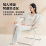 京东京造贝壳椅 户外折叠椅露营椅子宅家懒人椅网红高颜值奶油白 实拍图