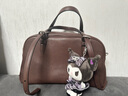 裘真植鞣头层羊皮悠悠保龄球包女复古休闲大容量手提单肩包 咖啡色肩带款-羊皮 预售21天 实拍图