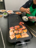 奥克斯（AUX）电烤盘烤肉锅家用电烧烤炉 多功能锅 电烤炉 烤串机不粘烤肉锅韩式煎肉锅加大号LA-KPTS02JD 实拍图