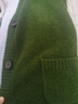 优衣库女装舒芙蕾针织短开衫/外套空调衫通勤25秋冬新款478339 57 深橄榄色 L /160/88A 实拍图