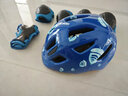 京东京造 儿童头盔护具套装 轮滑溜冰滑板平衡车自行车护具7件套 榛果蓝XS 实拍图