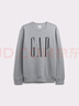 盖璞（GAP）男女装2025秋季新款印花logo抓绒圆领卫衣合身上衣美版542214 灰色 645634 2XL 美码 3XL亚洲码185/124A 【偏大，建议拍小一码】 实拍图