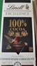 瑞士莲（Lindt）【王安宇同款】特醇排块100％可可50g 黑巧 健身减脂 生日礼物 实拍图